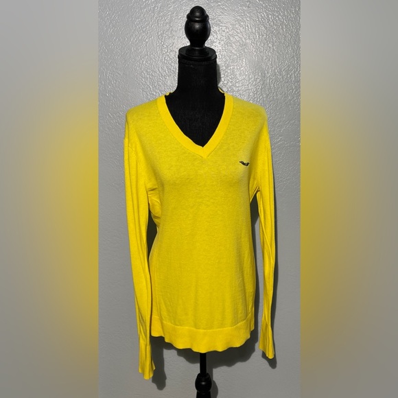 Armani Exchange Bright Yellow Sweater - Picture 1 of 6